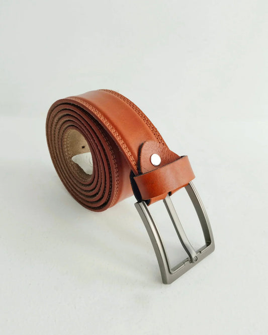 Tan Leather Belt.