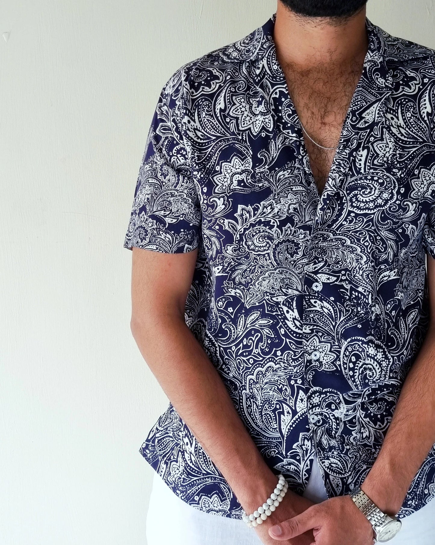 Azure Bloom Gauzy Shirt - Snug