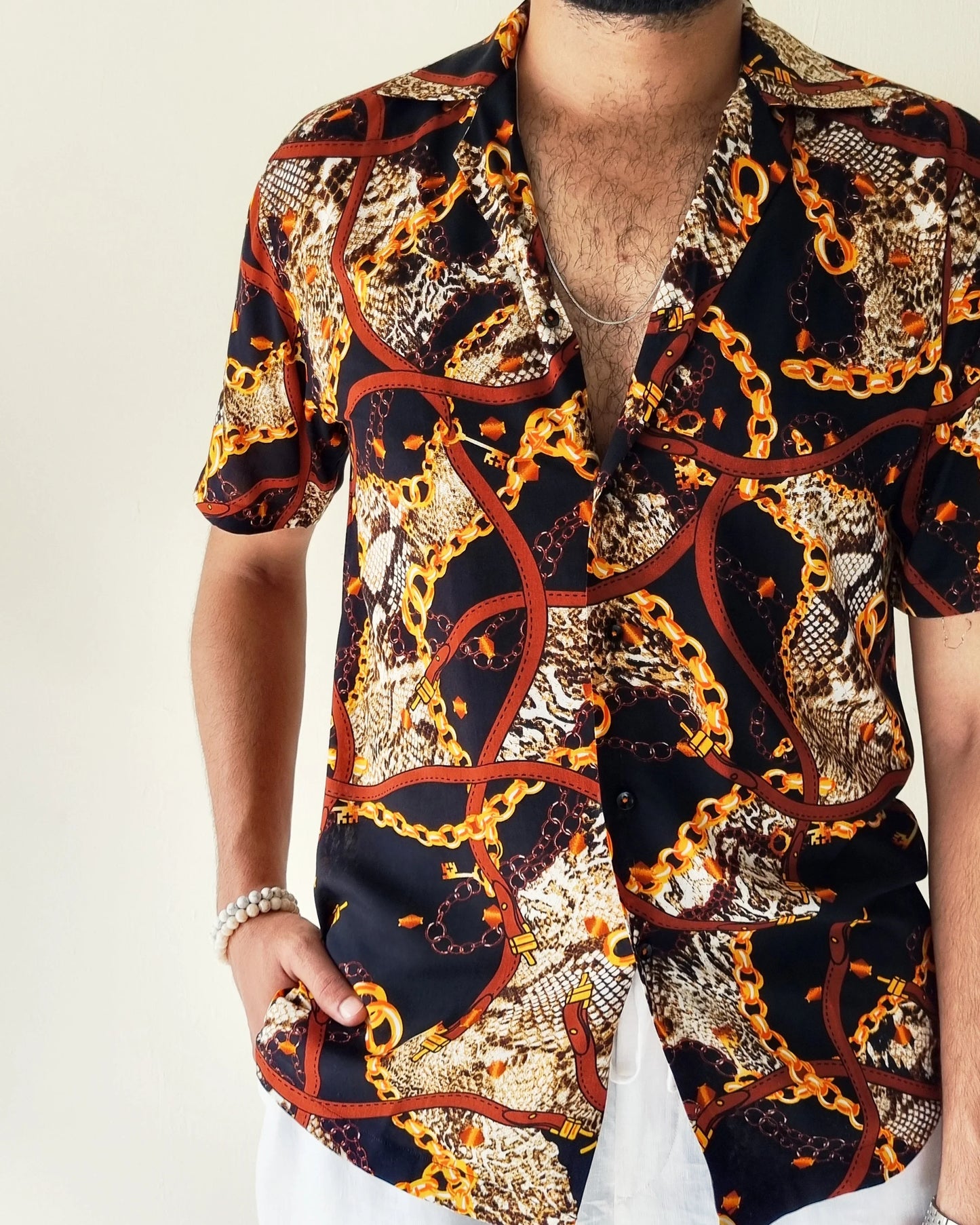 Sands of Time: Textured Gauzy Shirt for Relaxed Sophistication - Snug