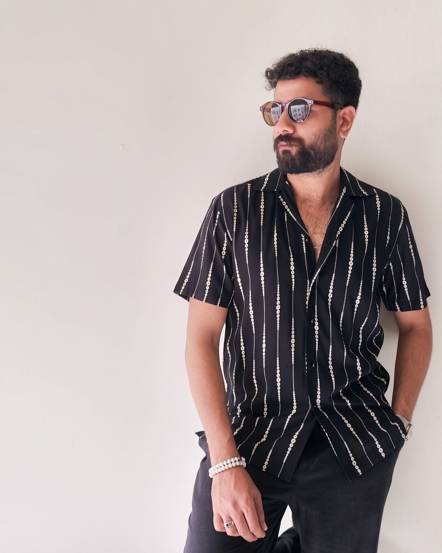 Dapper Dots & Stripes: Gauzy Shirt