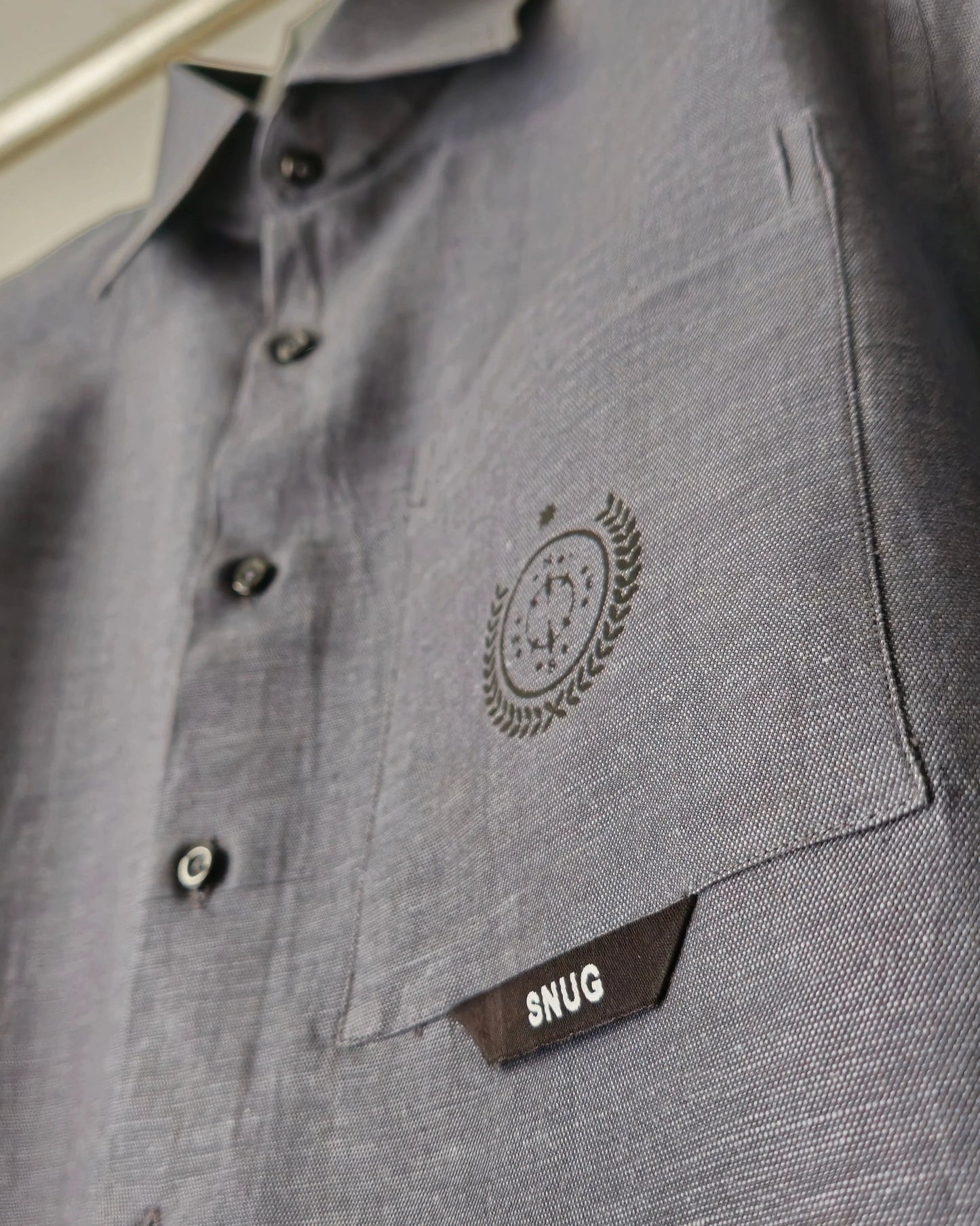 Broad Pocket Linen Cotton Shirt. - Snug