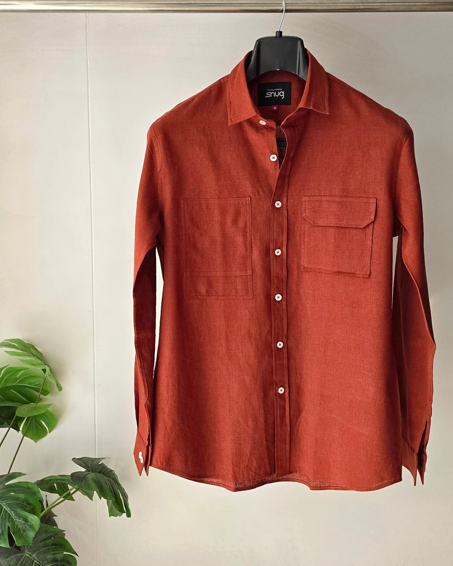 Linen Pocket & Patched Shirt - Snug