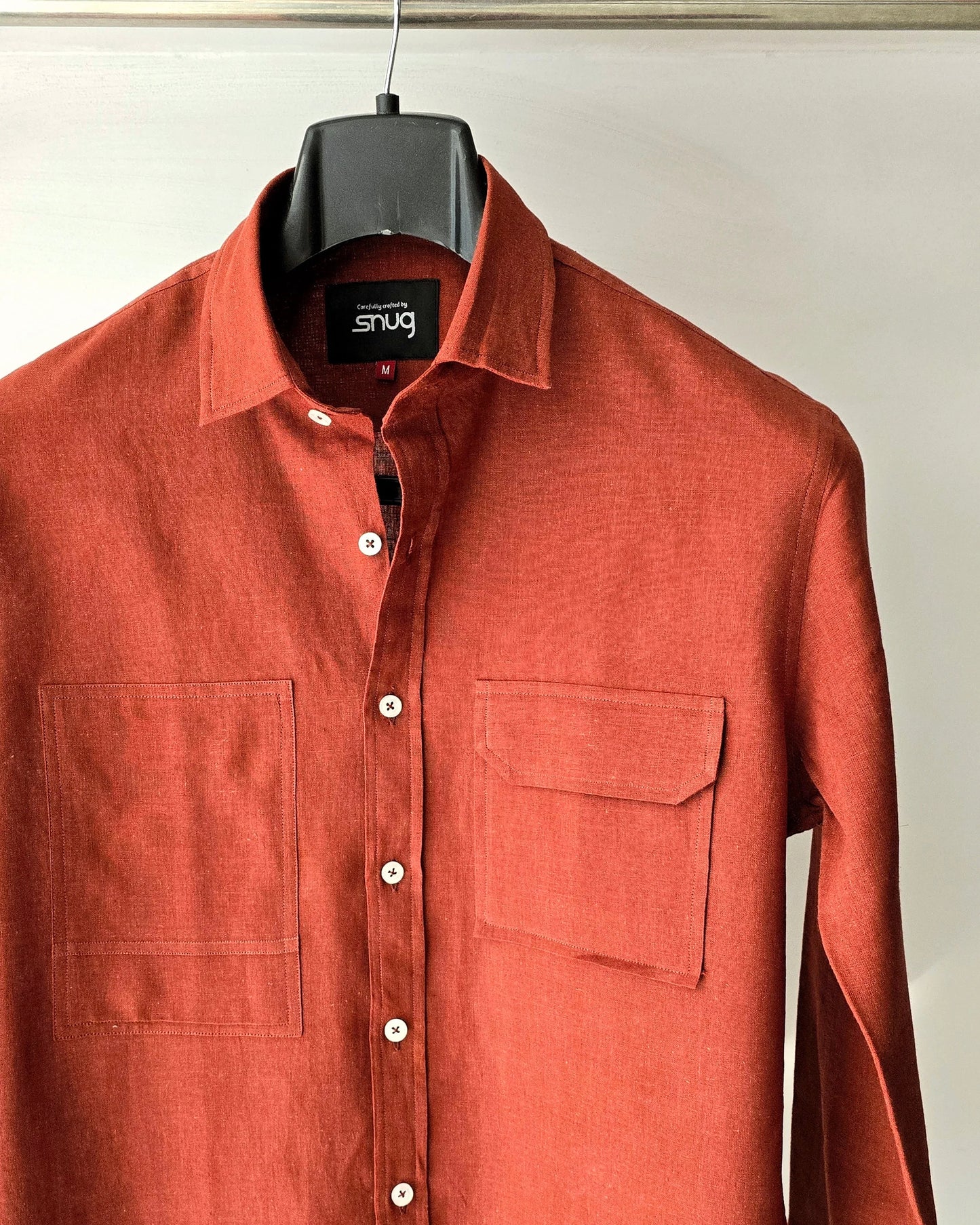 Linen Pocket & Patched Shirt - Snug