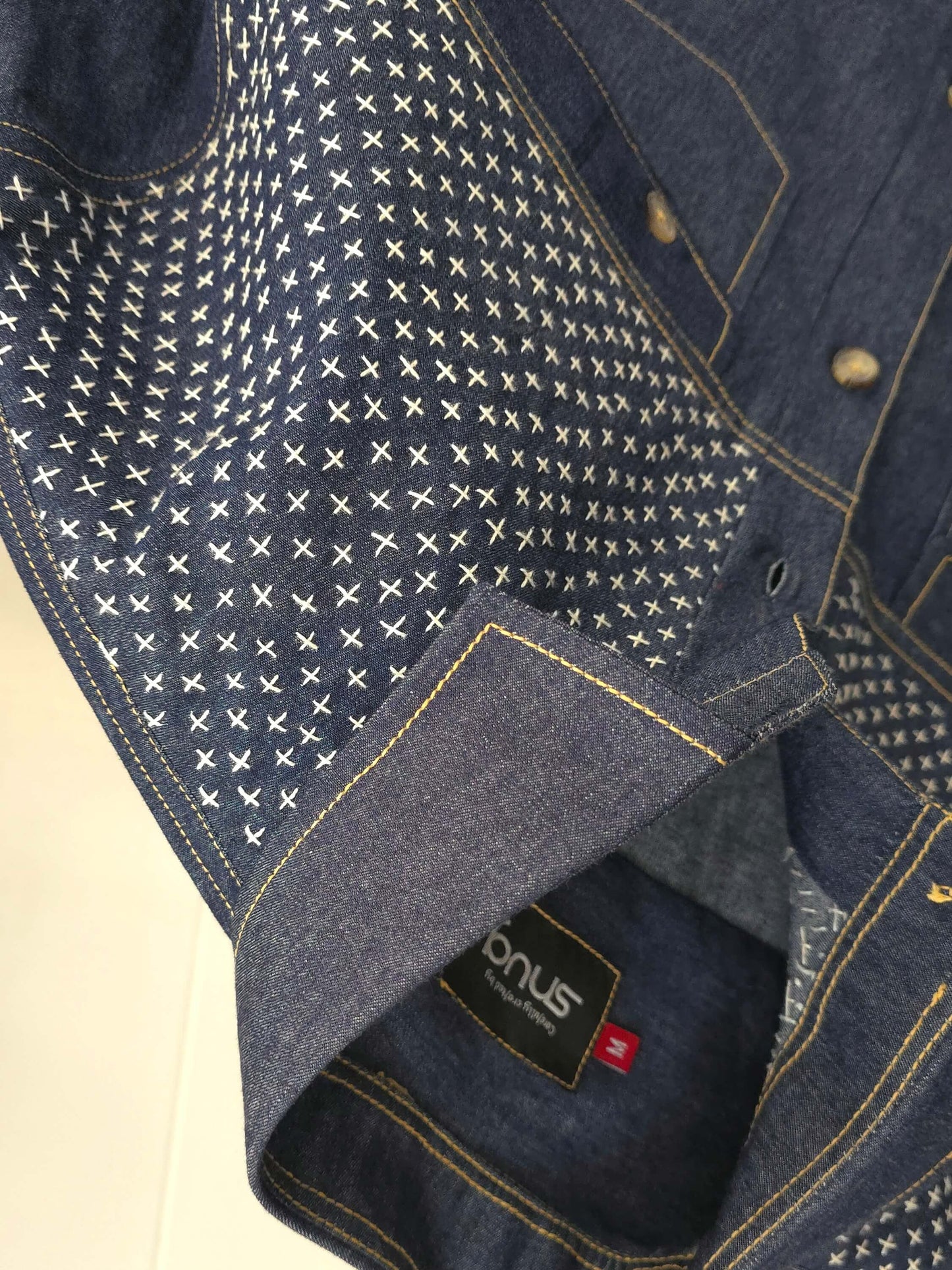 Hand Stitched Denim Shirt