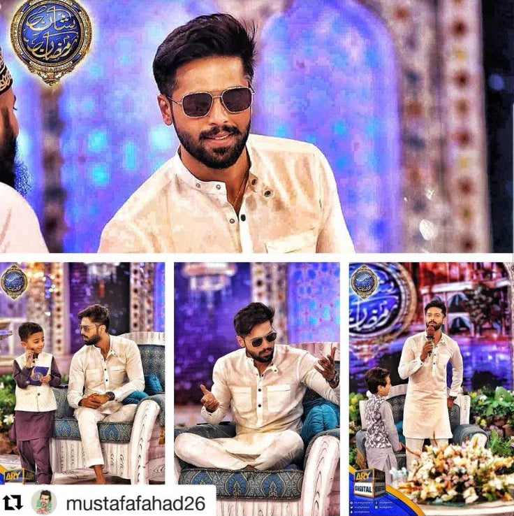 White short length linen kurta and trouser - Snug