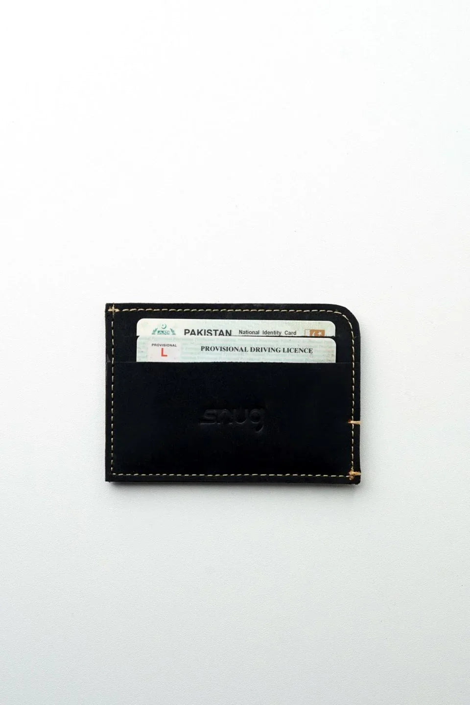 Black Matte Finish Nubuck Cardholder By Snug - Snug