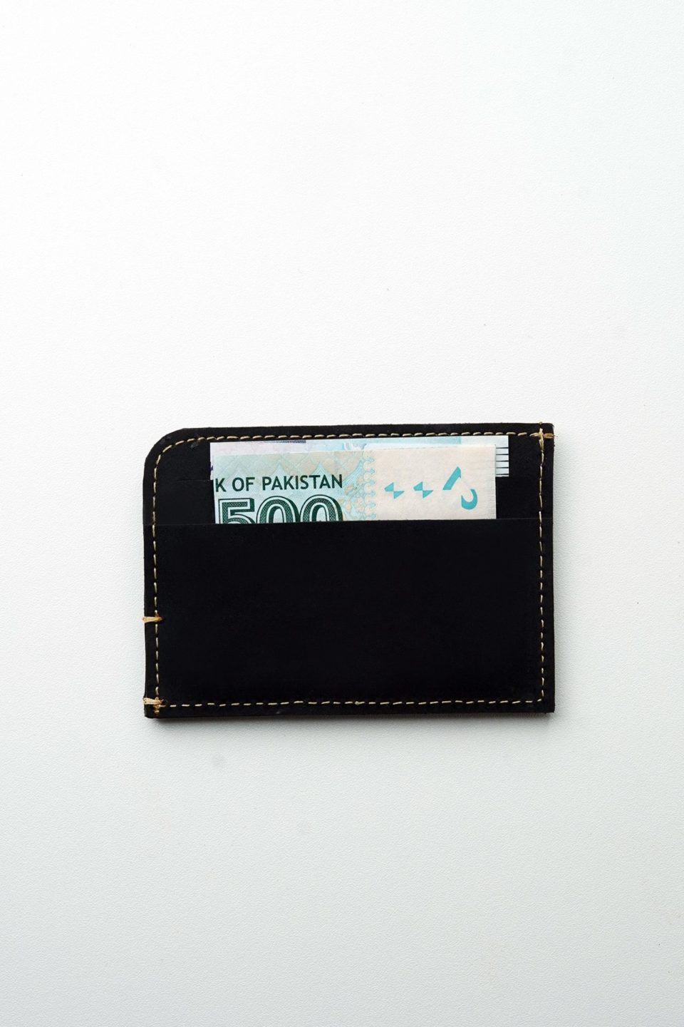 Black Matte Finish Nubuck Cardholder By Snug