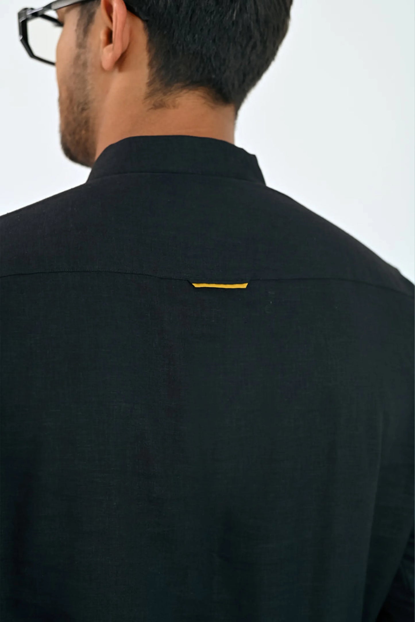 Black Linen Kurta Trouser - Snug