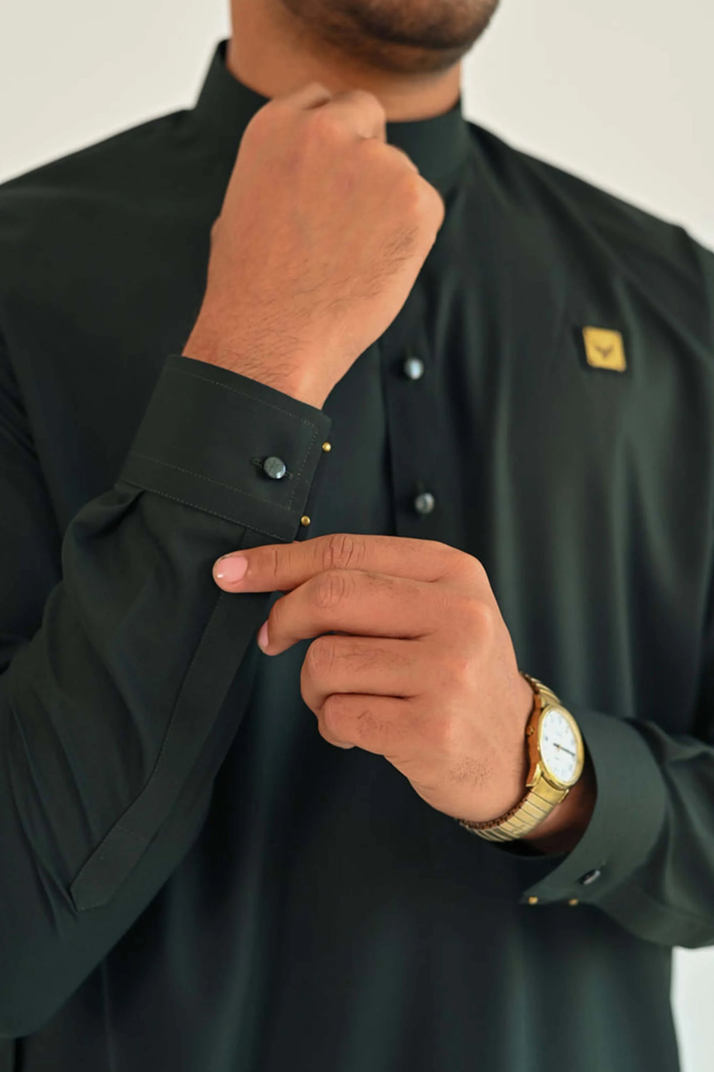 Bottle Green Kurta Shalwar - Snug