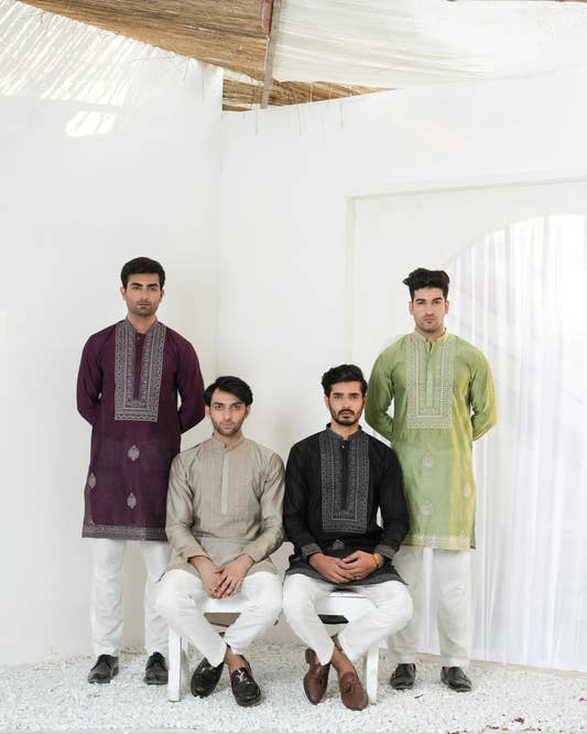 Regal Embroidered Kurta Set – Wedding Edition by Snug - Snug