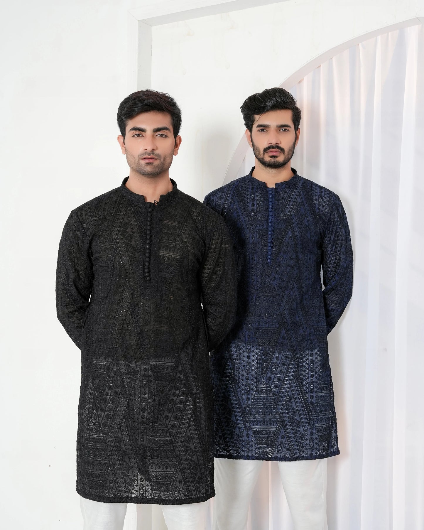 Embroidered Kurta Trouser by Snug. - Snug