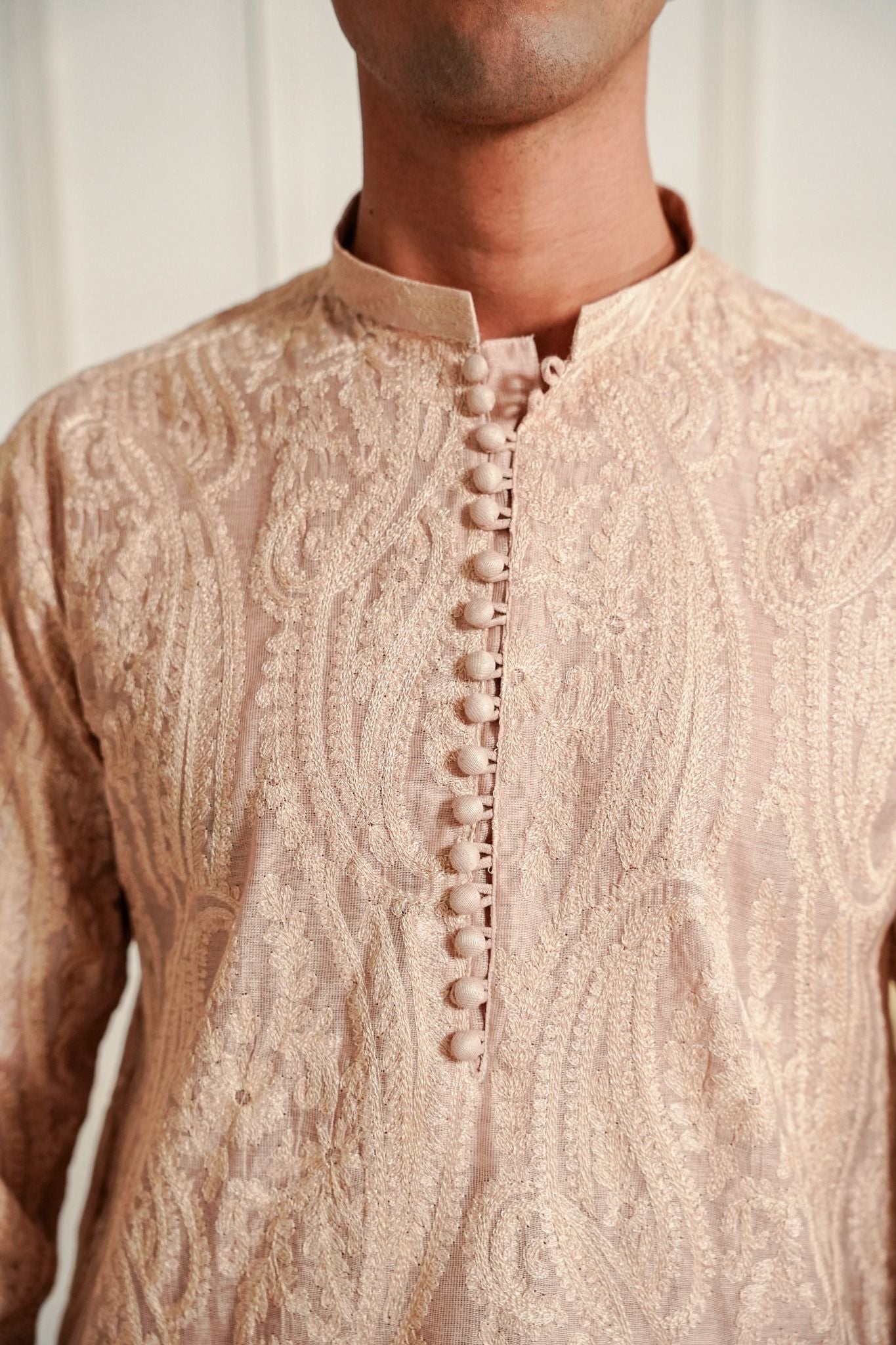 Red - Paisley Embroidered Kurta Trouser '26