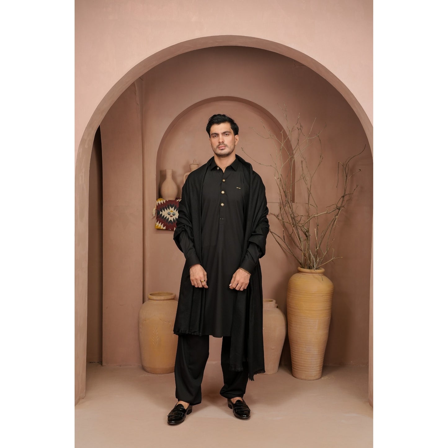 Premium Kurta Shalwar with Metal details.