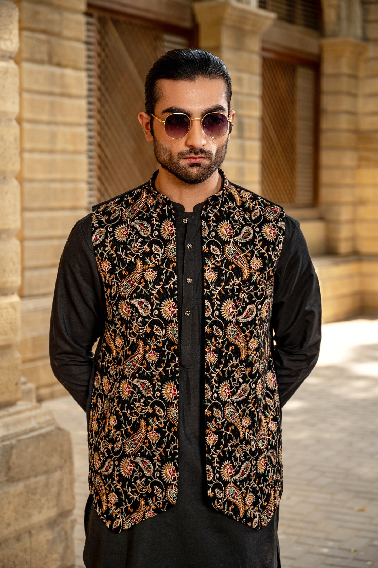 Multi Embroidered Waistcoat - Needlework Nirvana