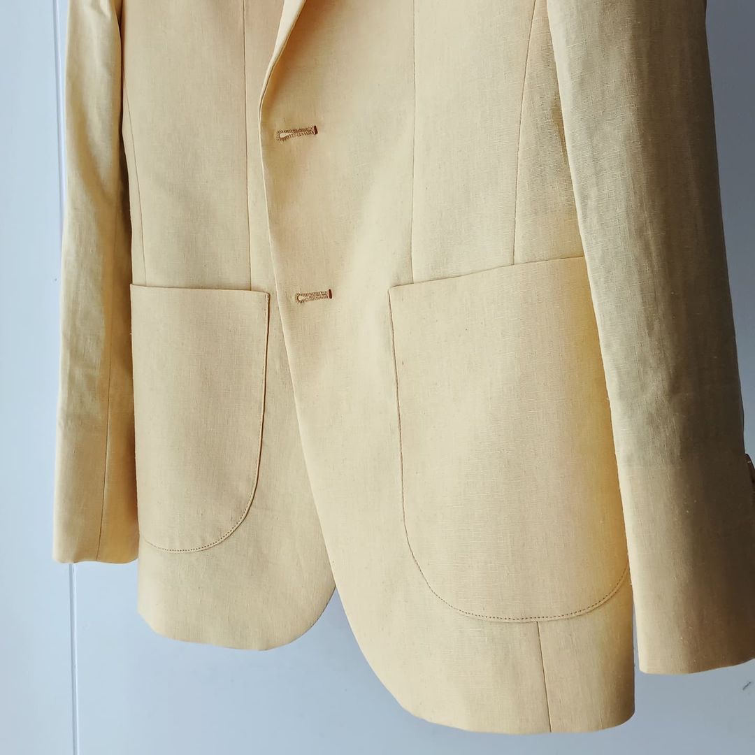 Yellow Linen Blazer
