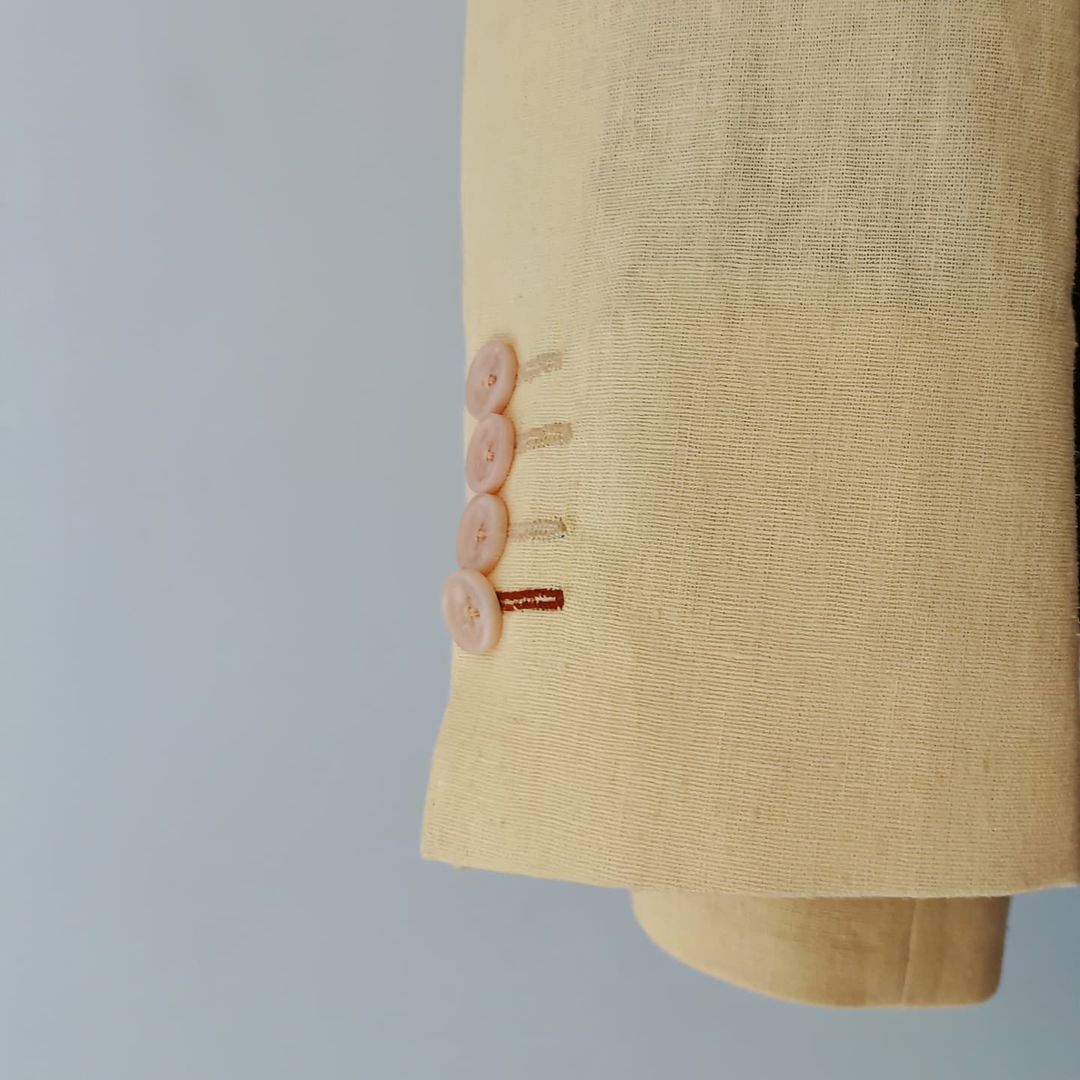 Yellow Linen Blazer