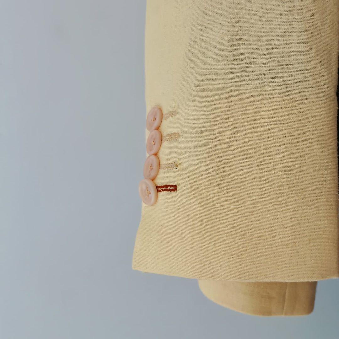 Yellow Linen Blazer - Snug