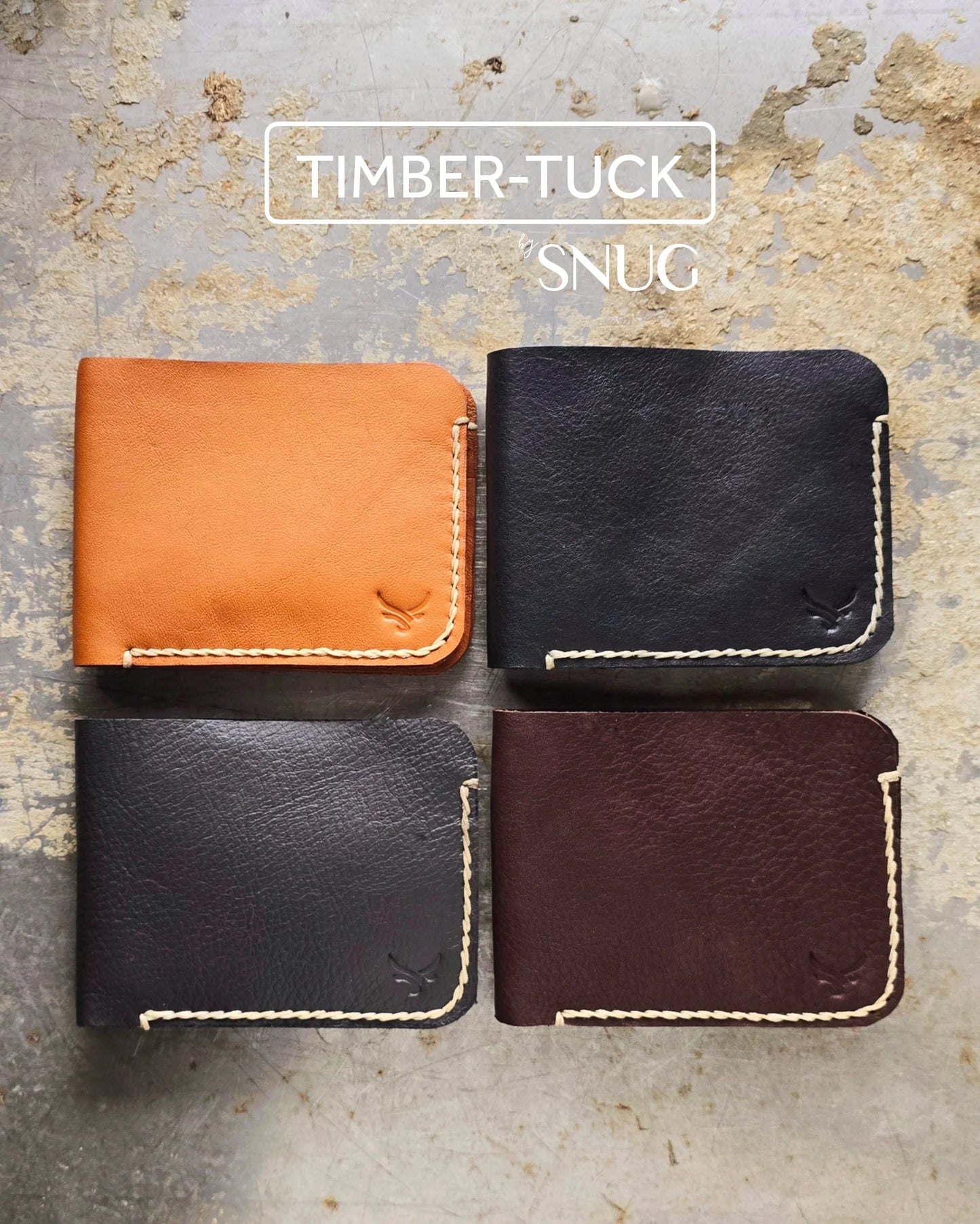 Hand-Stitched Cow Leather Wallet - Snug