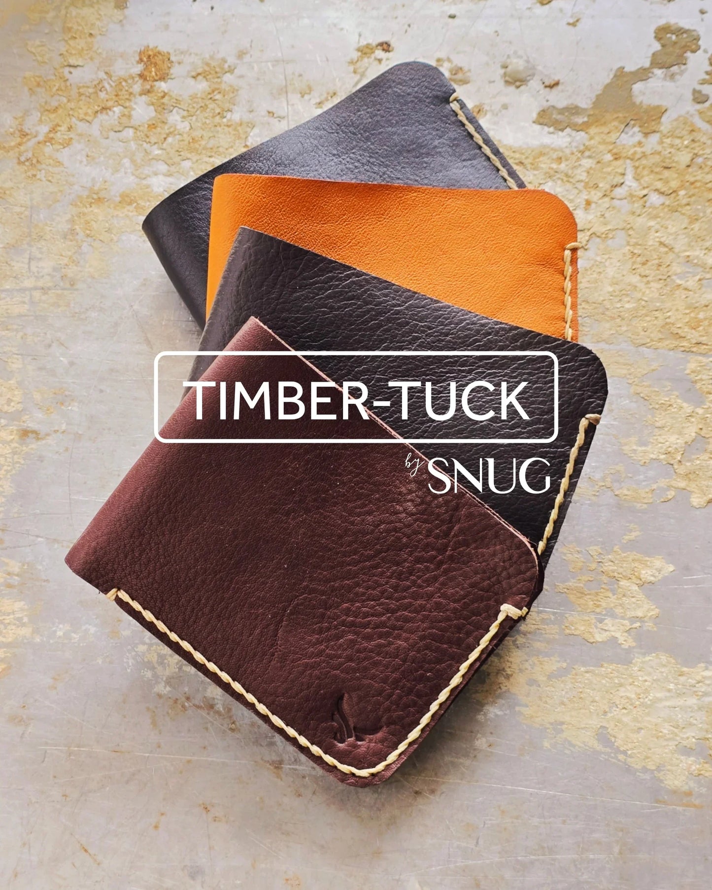 Hand-Stitched Cow Leather Wallet - Snug