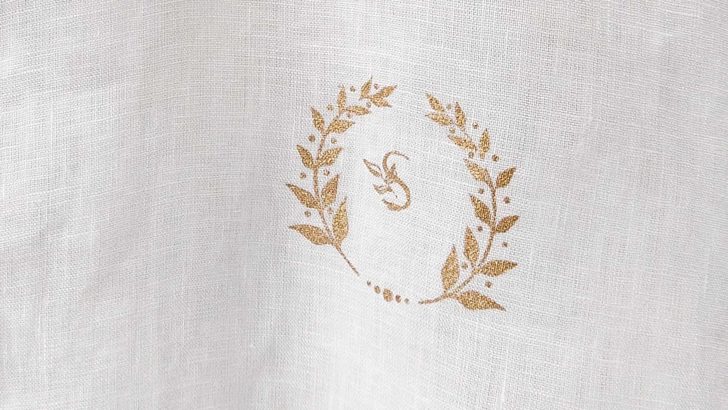 White Irish Linen Chest Logo Shirt By Snug - Snug