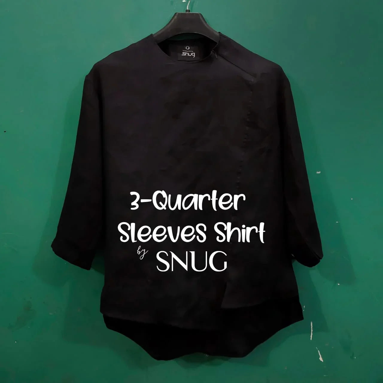 3 Quarter Sleeves Linen Shirt - Snug