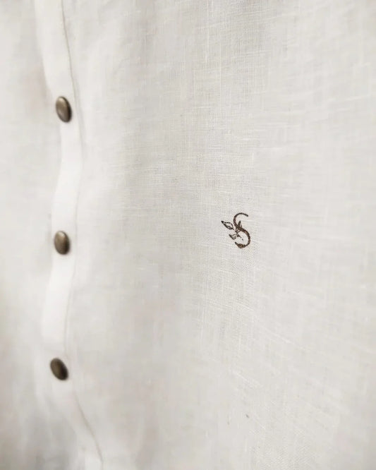 Irish Linen Shirt-Kurti With 'S' Logo - Snug