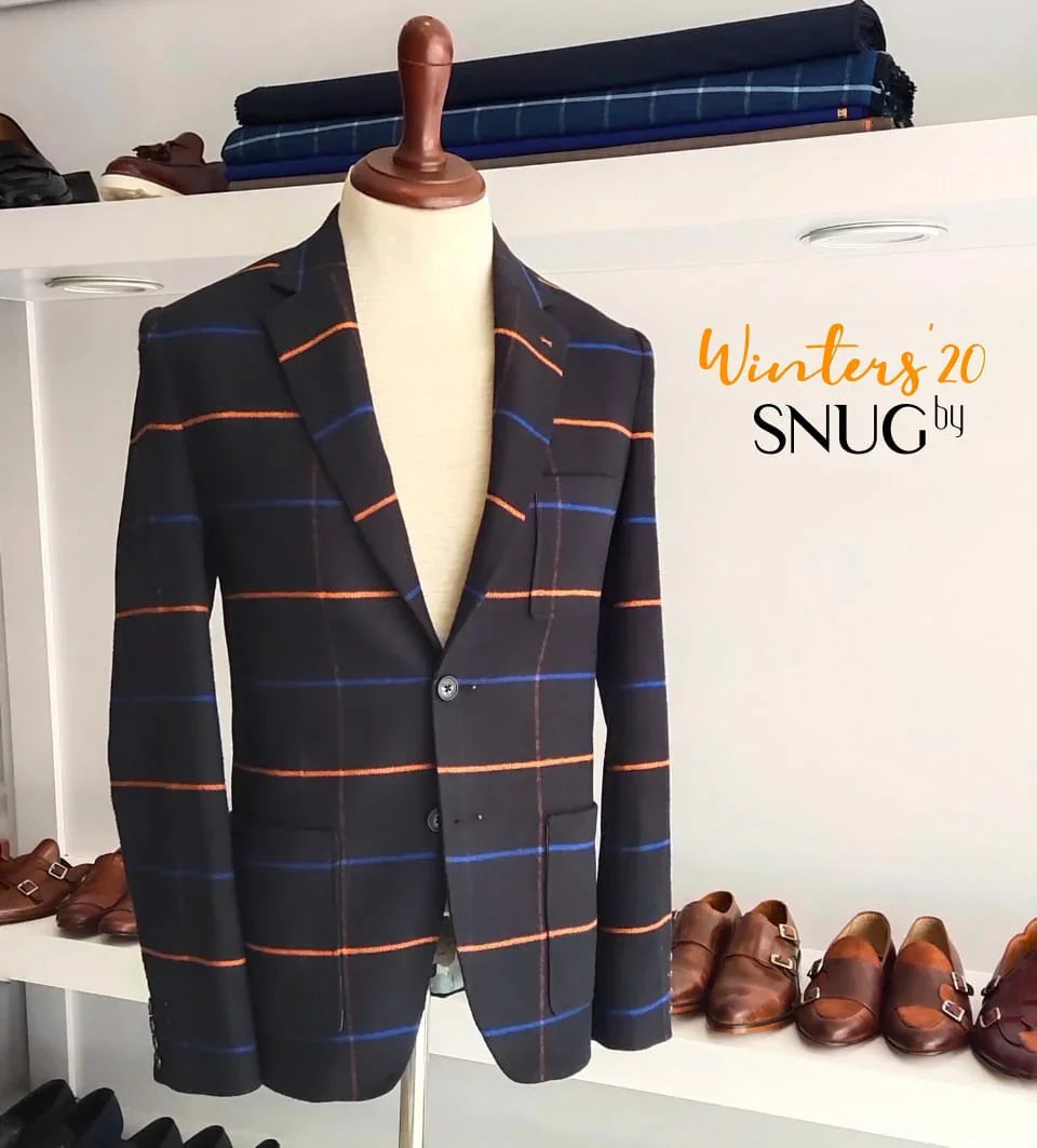 Soft Tweed Checkered Blazer - Snug