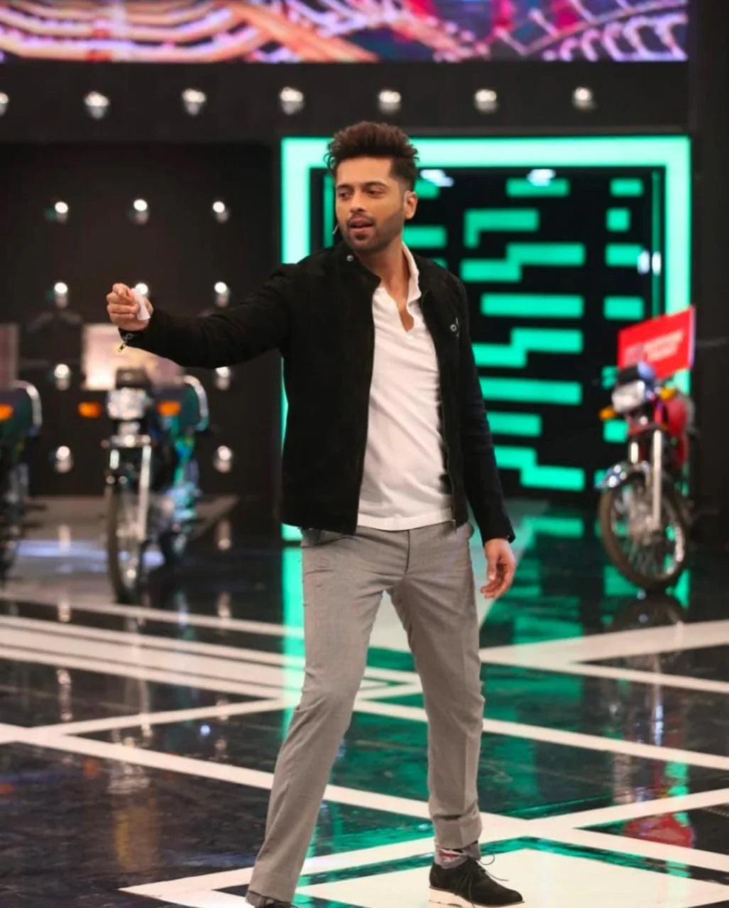 Matte Black Real Leather Jacket With Trouser - Snug