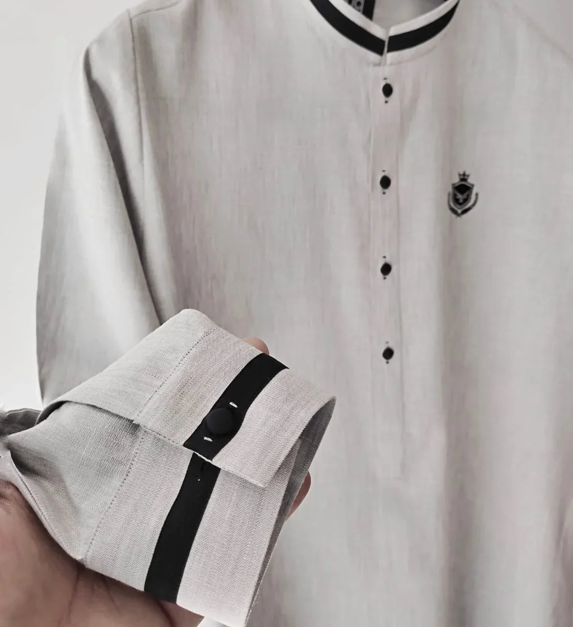 Light Grey Linen Kurta and Trouser - Snug