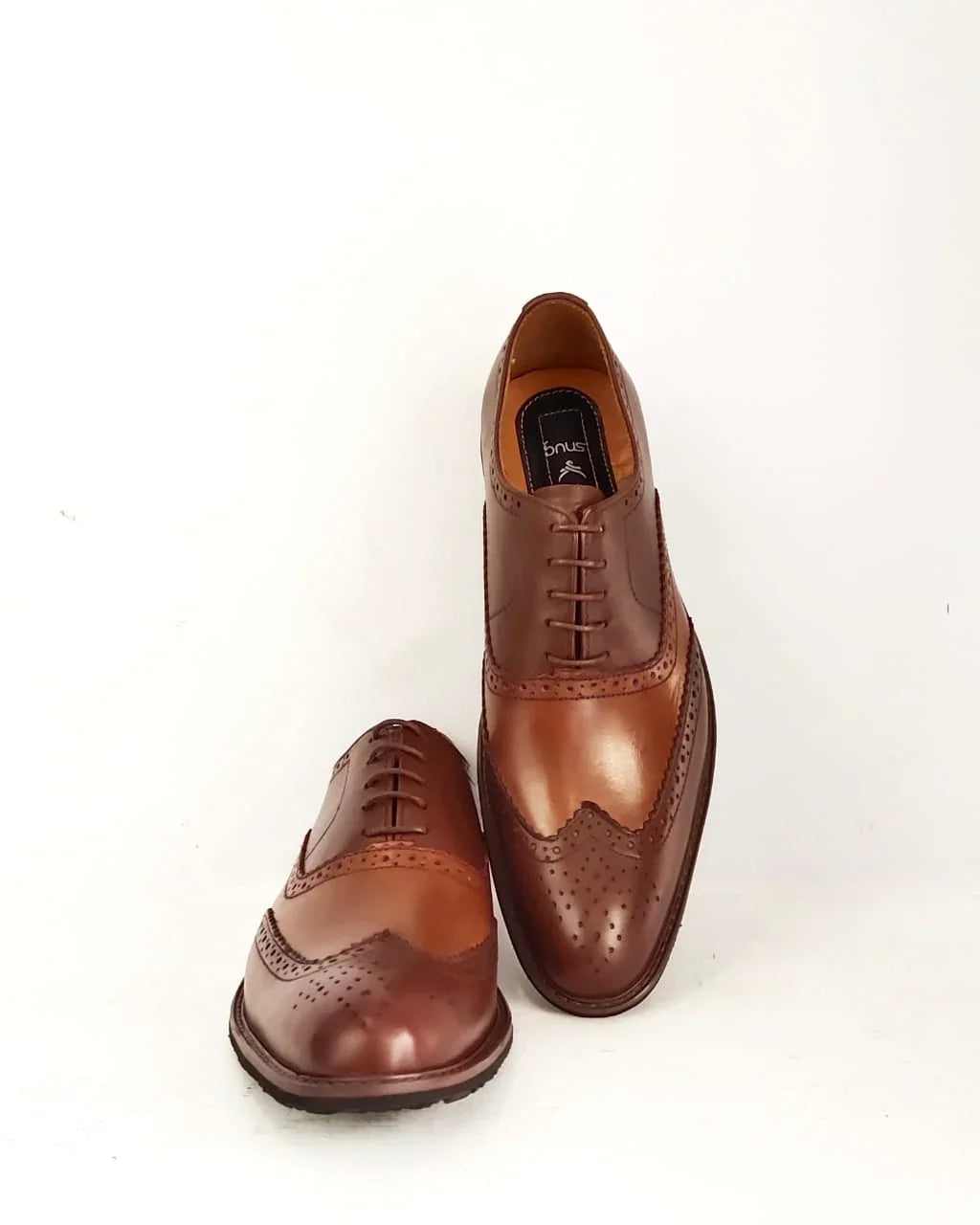 Dual Leather Wing tip With Vibram Dutch Sole - Snug