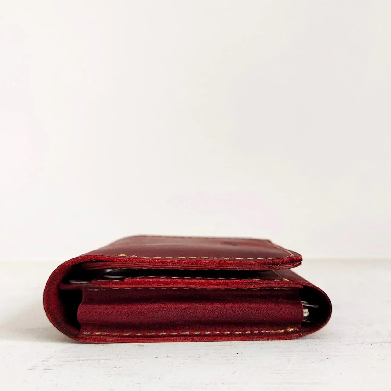 Blueberry Cow Leather Wallet - Snug