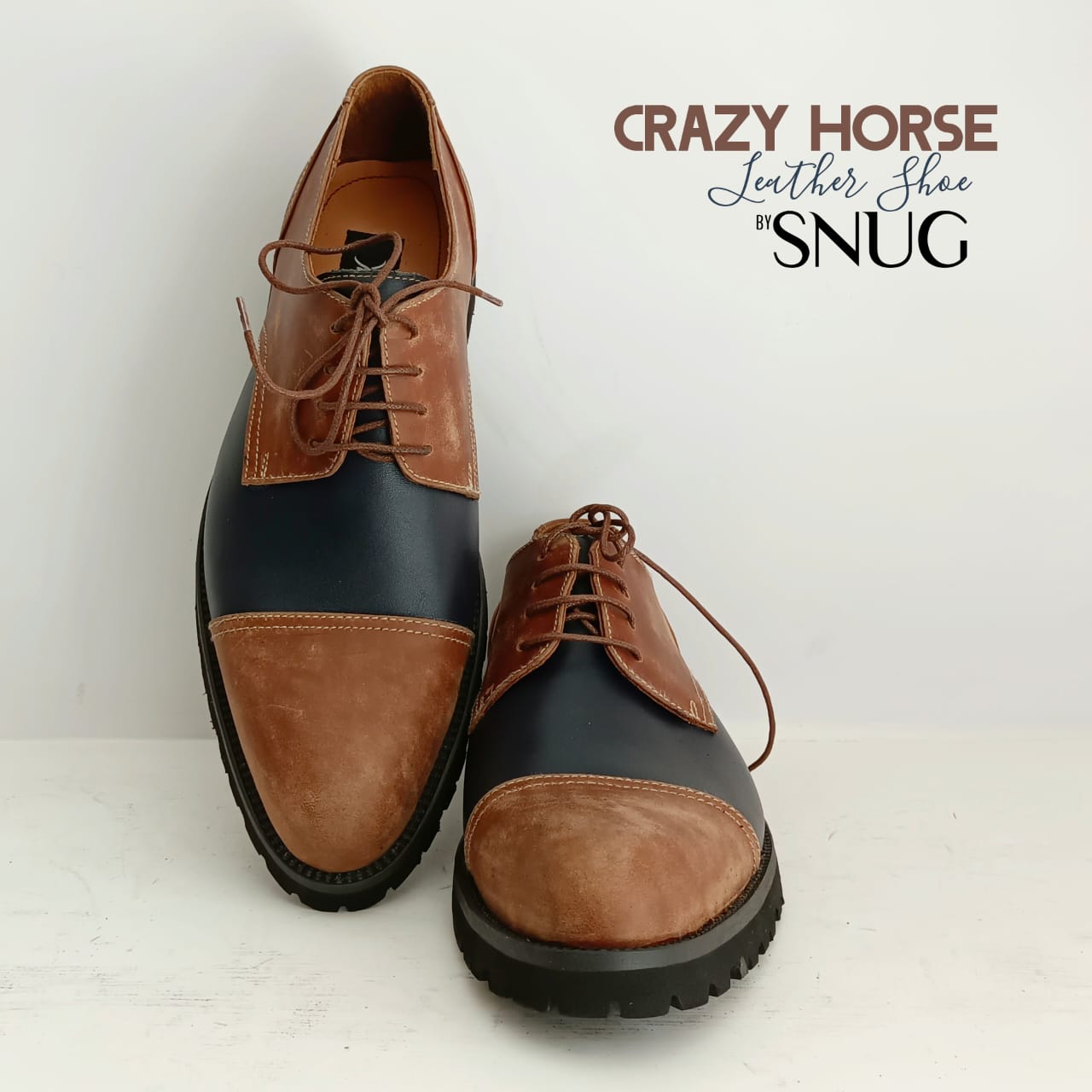 Crazy Horse Leather Shoes by Snug.