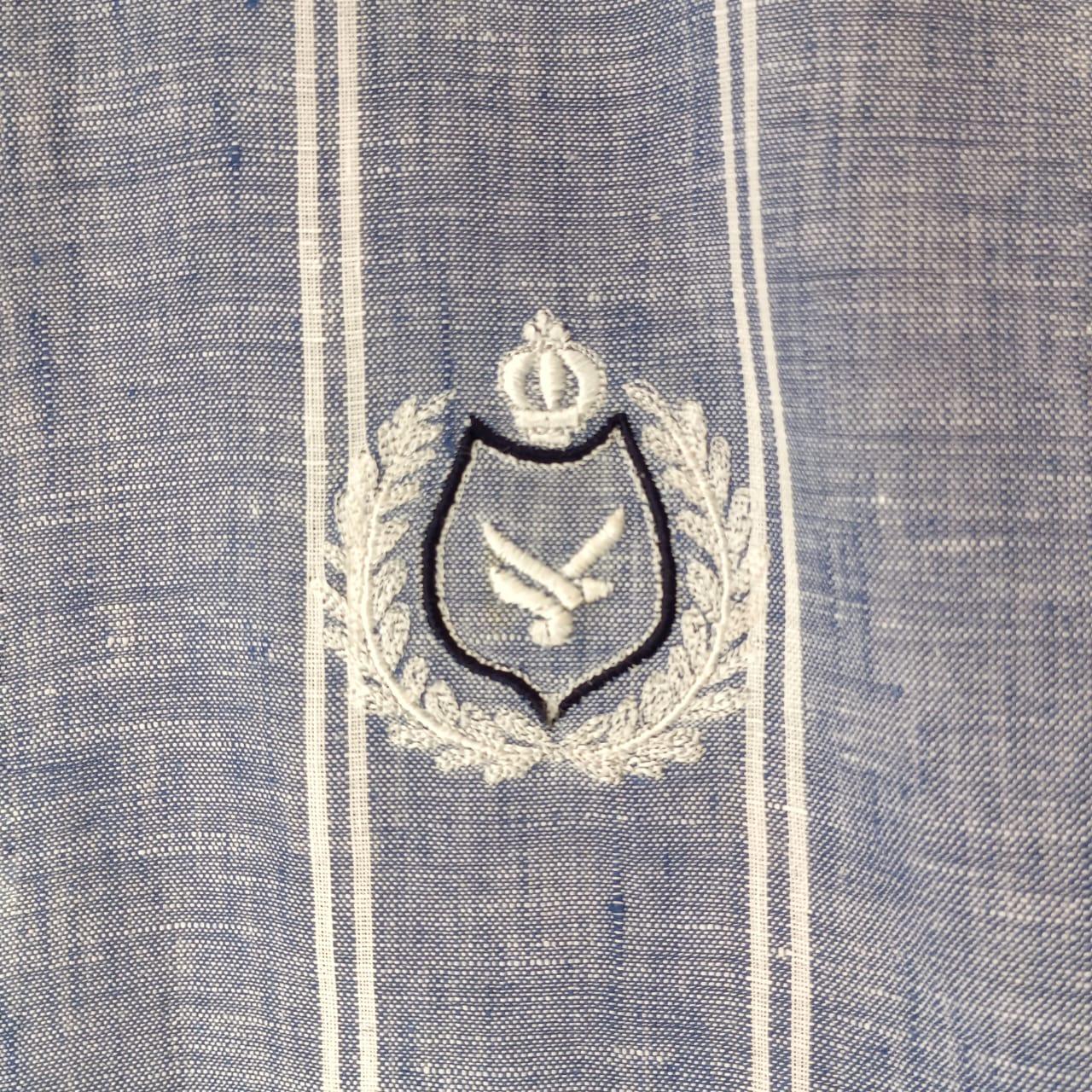 Faded Blue Embroidery Shirt - Snug