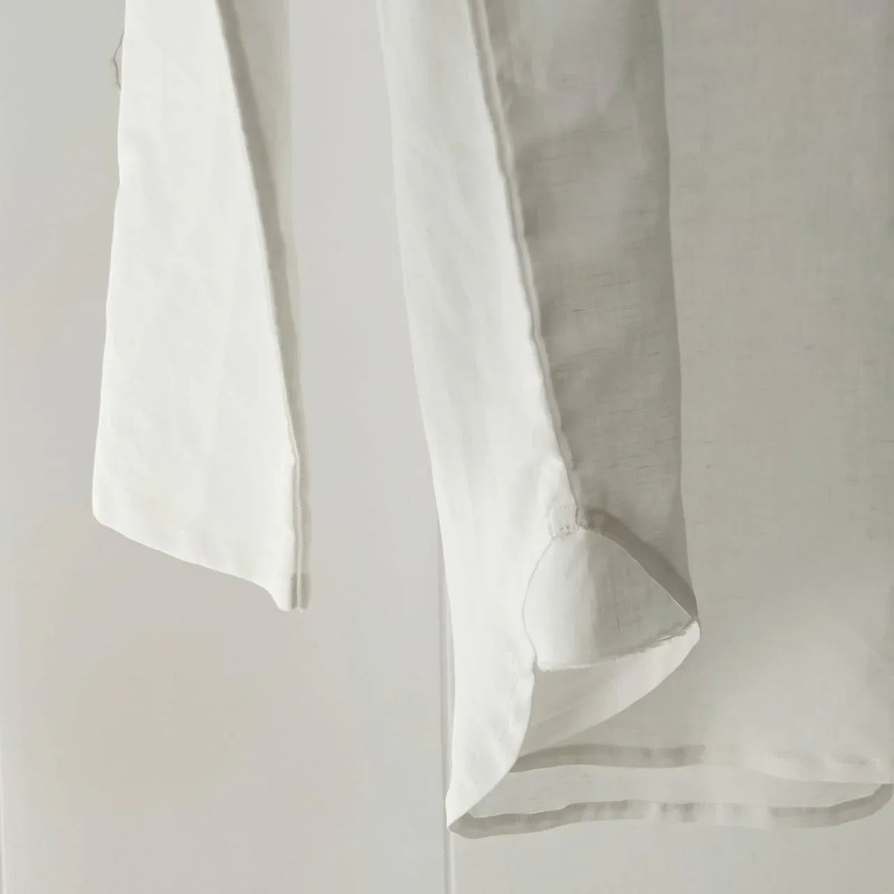 Linen Short Kurta & Pleated Loose Pants. - Snug