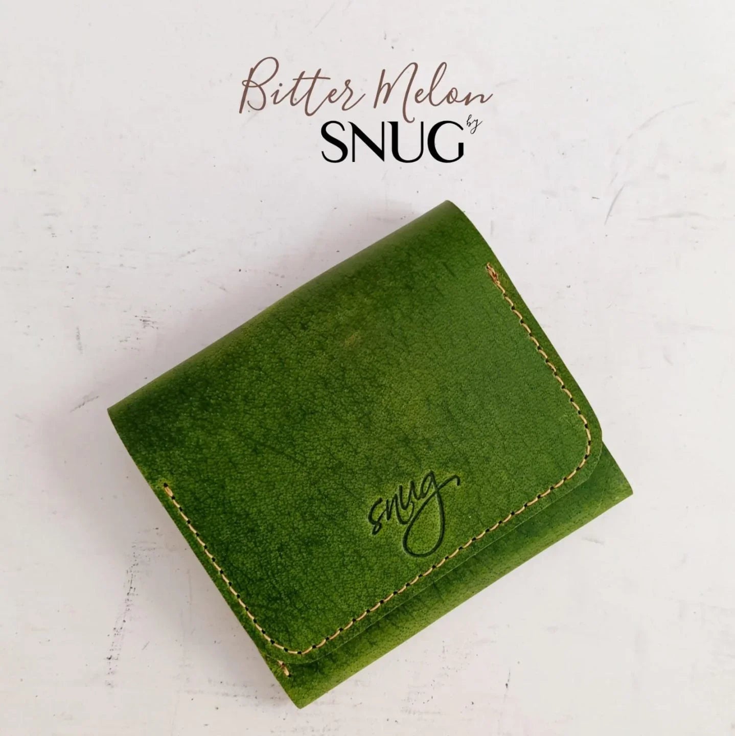 Blueberry Cow Leather Wallet - Snug