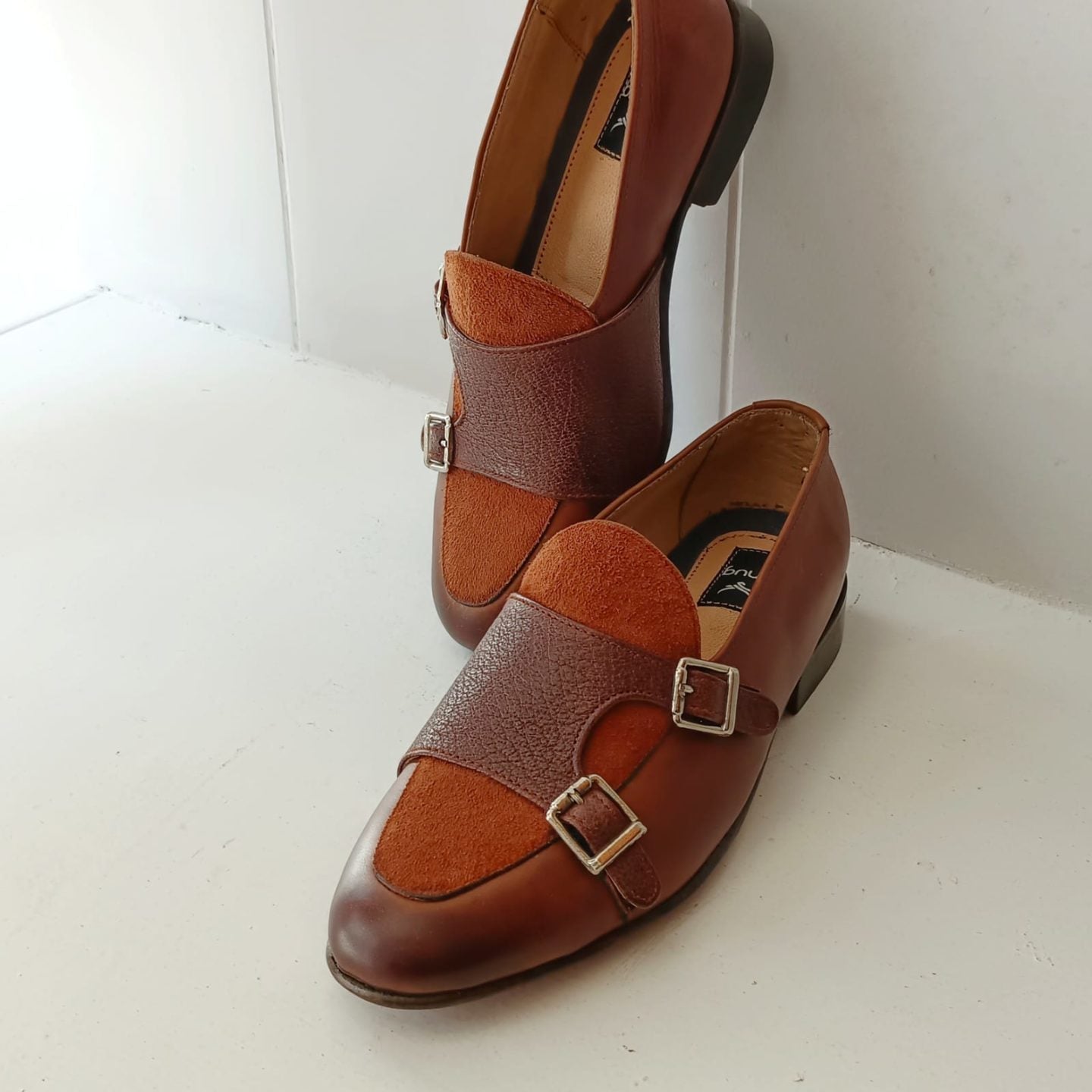 Dual Leather Combination Pumps