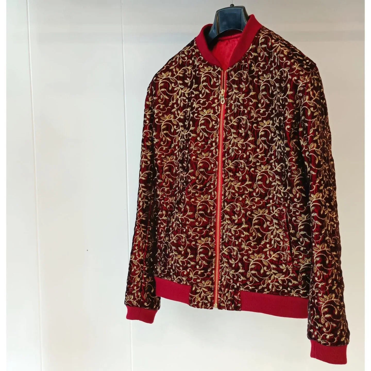 Embroidered Velvet Bomber - Snug