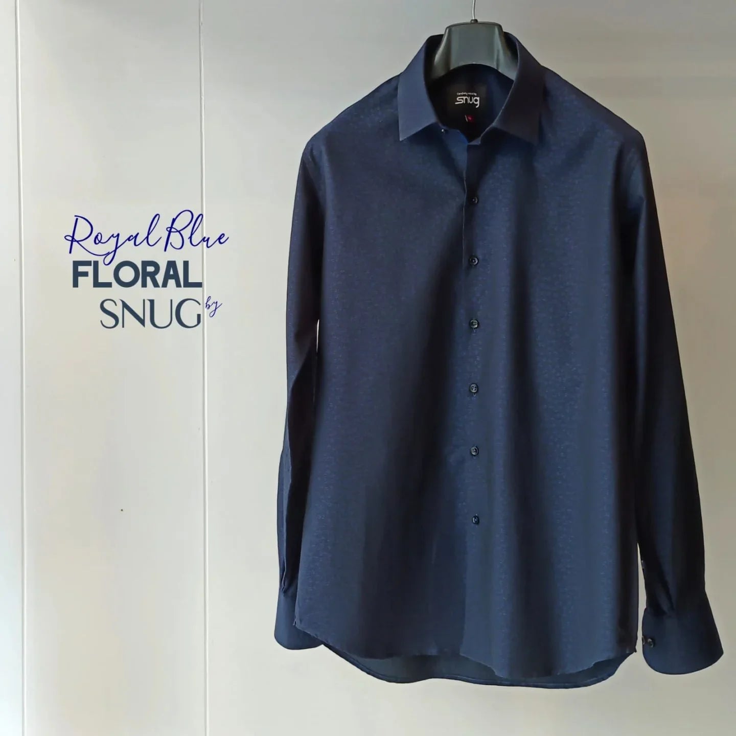 Royal Blue Floral Shirt - Snug