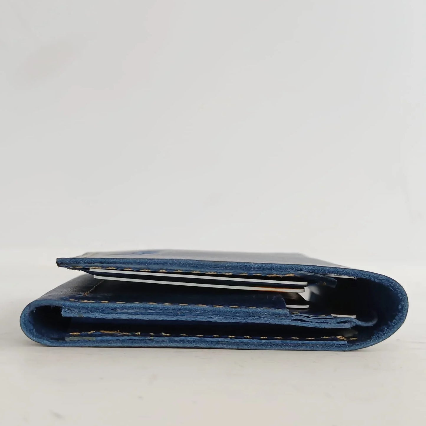 Blueberry Cow Leather Wallet - Snug