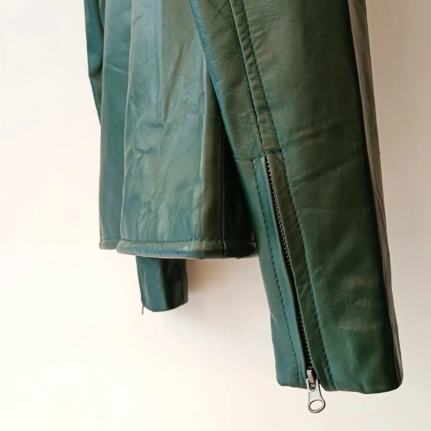Green Leather Jacket By Snug - Snug