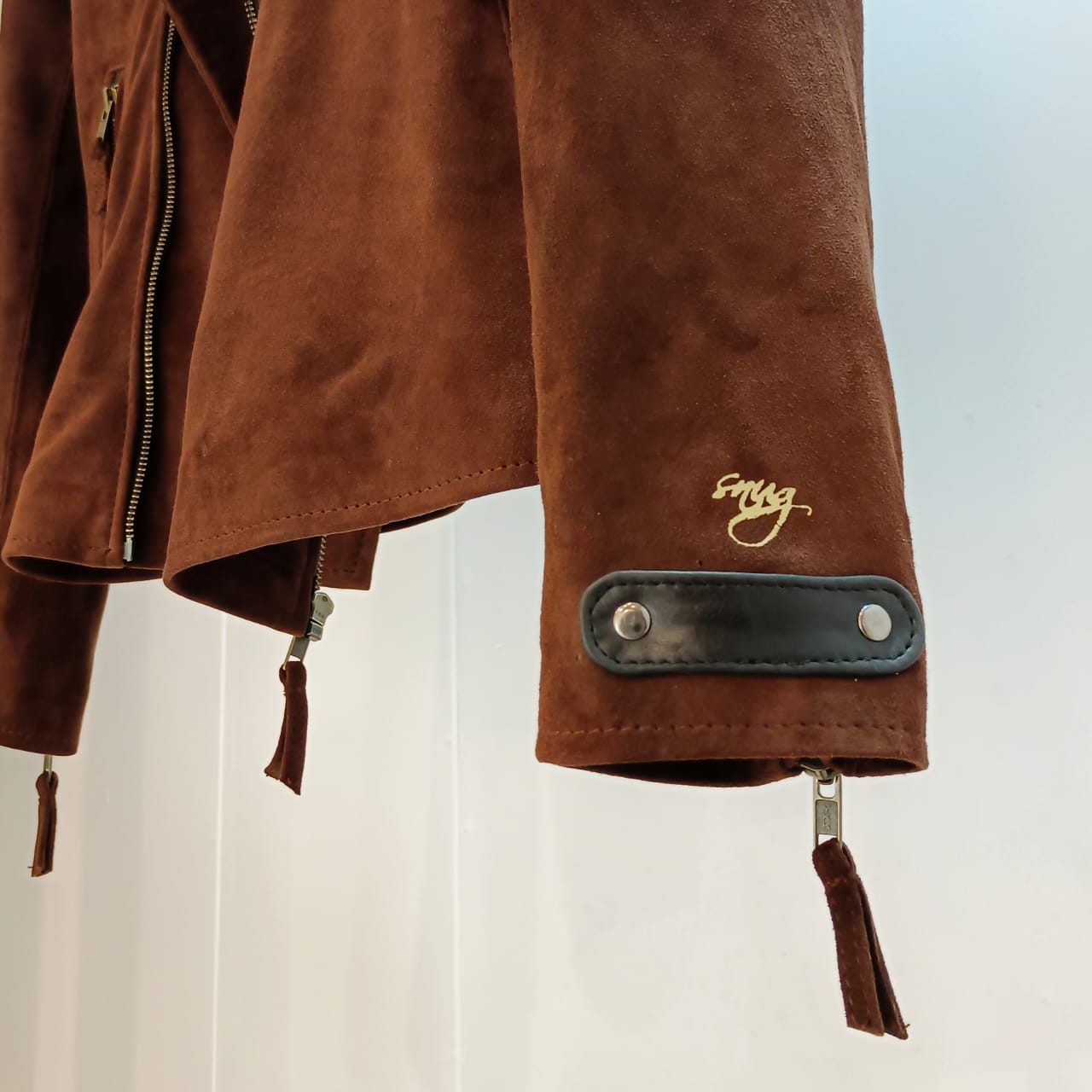 Nubuck Brown Leather Jacket
