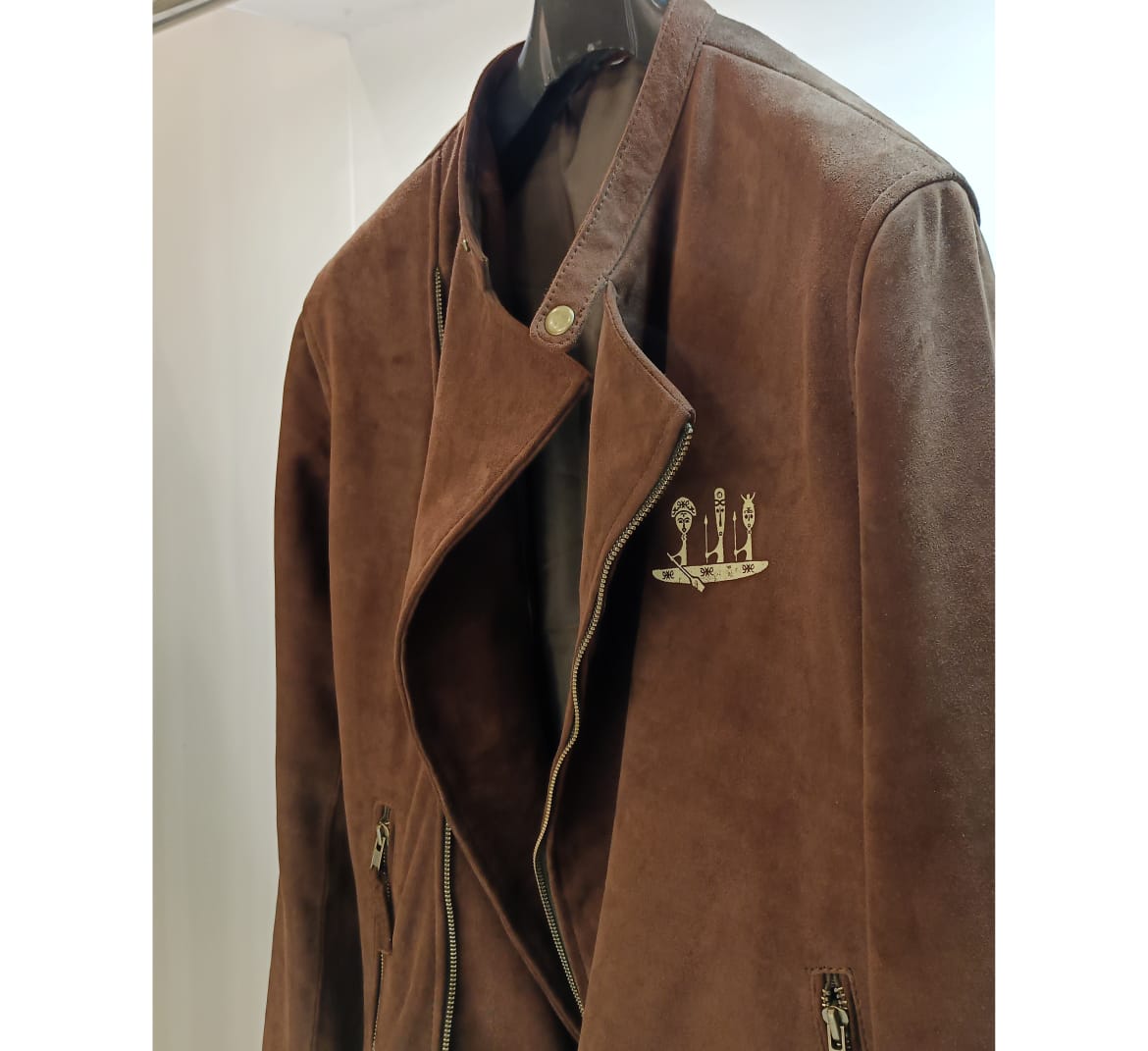 Nubuck Brown Leather Jacket