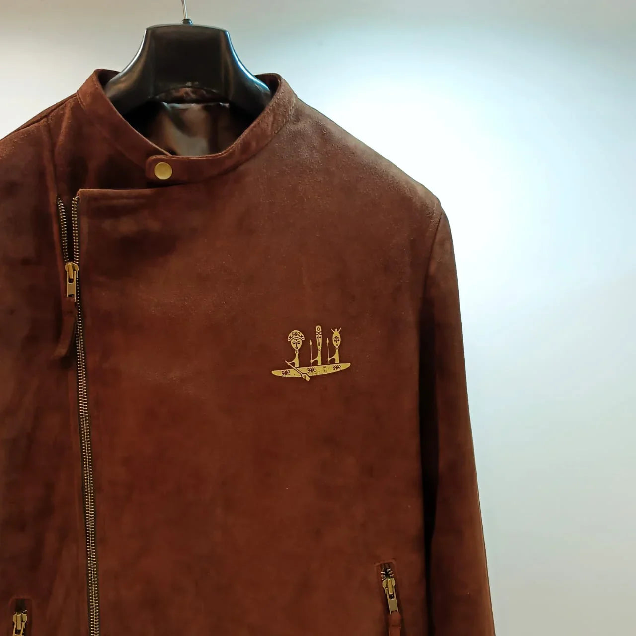 Nubuck Brown Leather Jacket - Snug