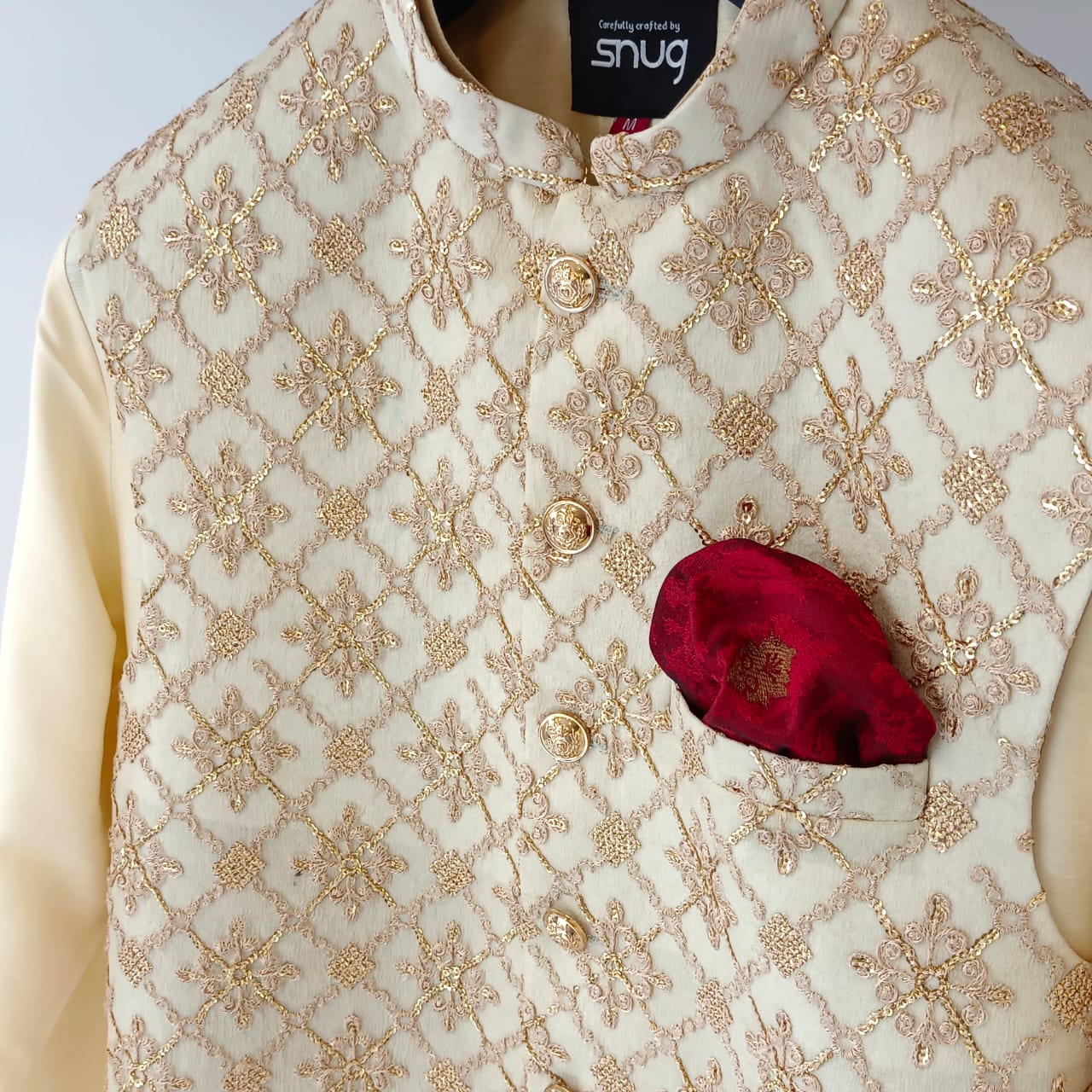 Gold Sequins Waistcoat