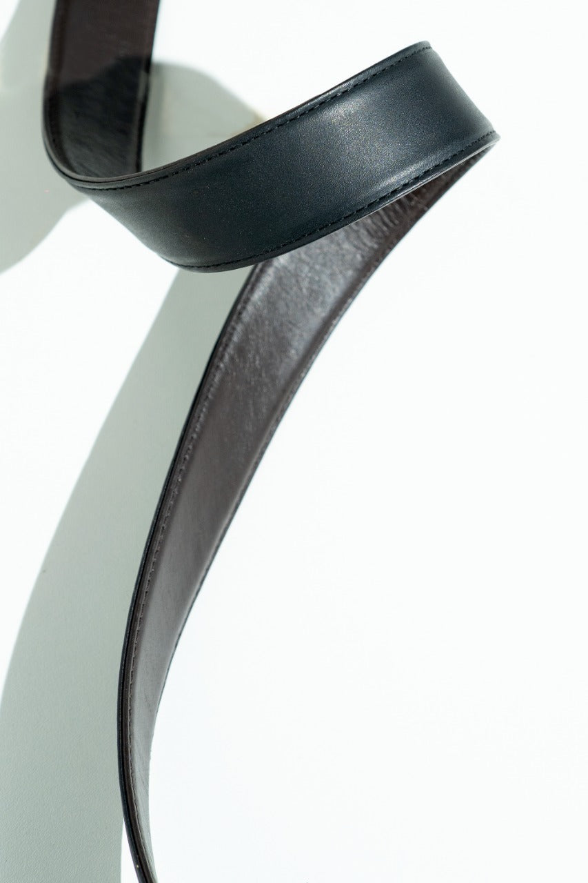 Reversible Black/Brown Leather Belt