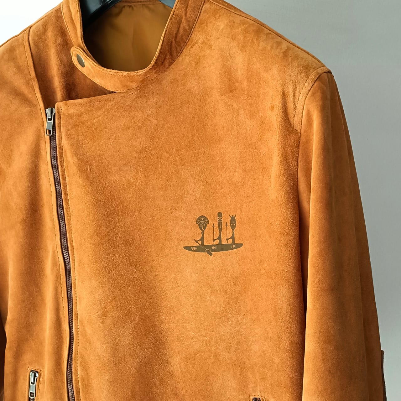 Nubuck Camel Leather Jacket