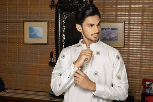 Multi Embroidered Kurta Trouser - Snug