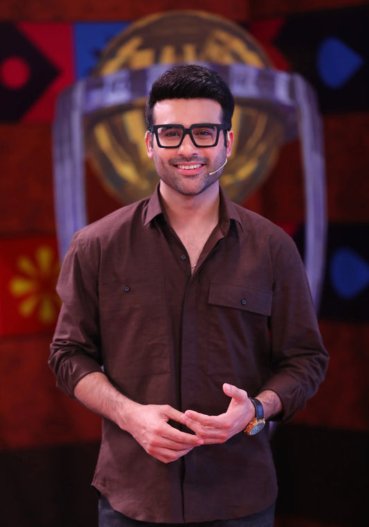 Linen Box Pockets Loose Shirt. - Snug