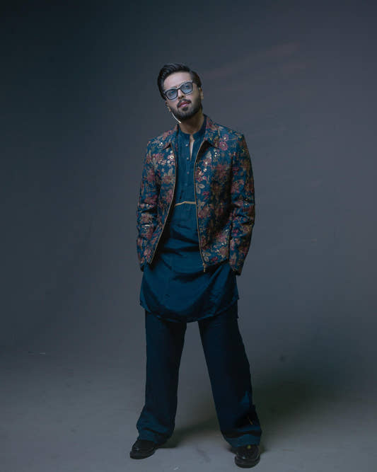 Multi Floral Embroidered Outfit