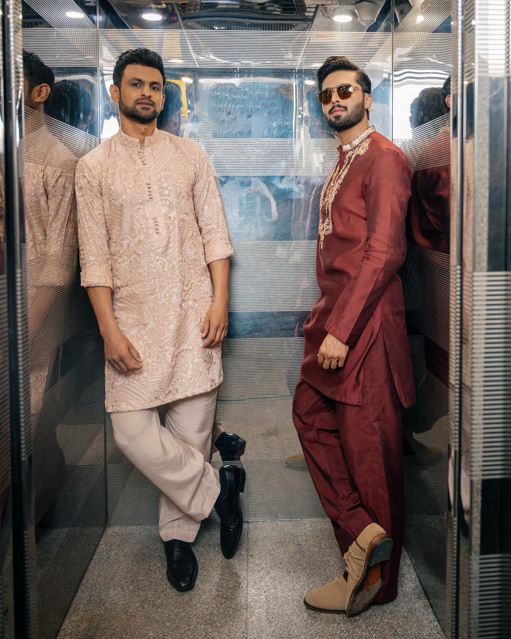 Hand Embroidered Kurta Trouser.